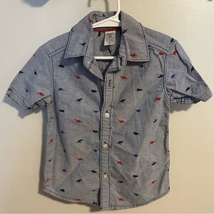 Carter's Blue Dinosaur Button-Down Shirt